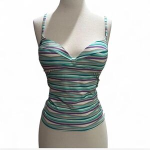 Lole Multicolor Striped Swim Top